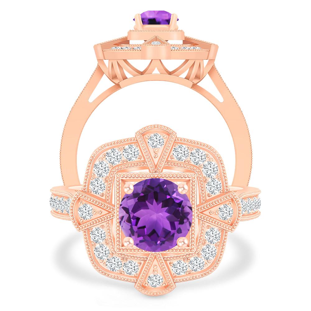 Rose Gold - Amethyst