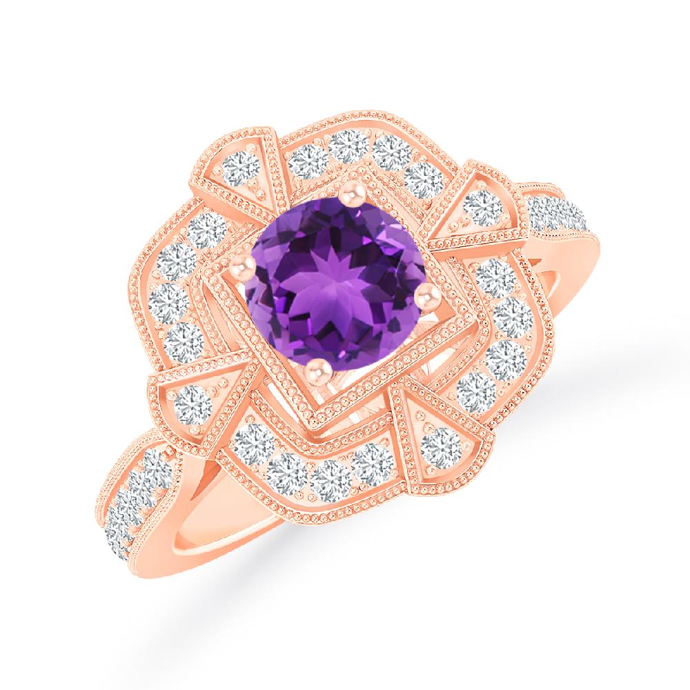 Rose Gold - Amethyst