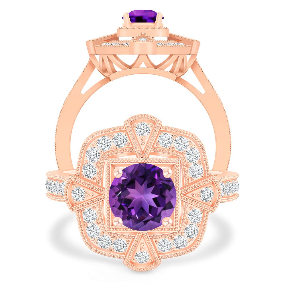 Rose Gold - Amethyst