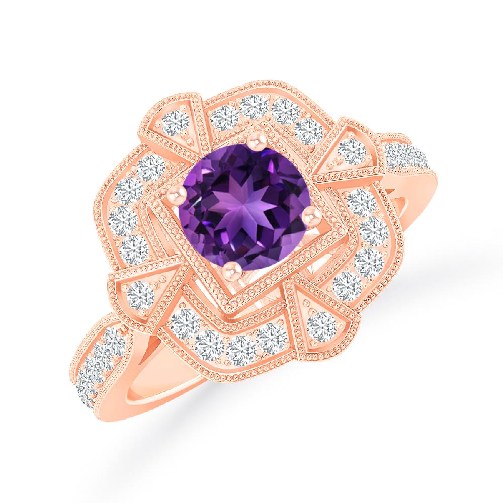 Rose Gold - Amethyst