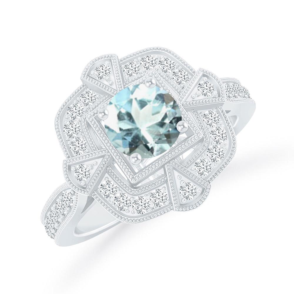 White Gold - Aquamarine