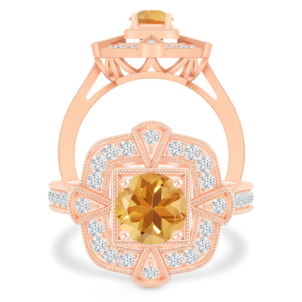 Rose Gold - Citrine