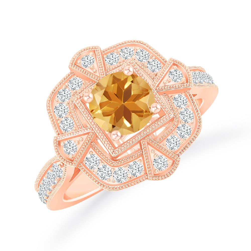 Rose Gold - Citrine