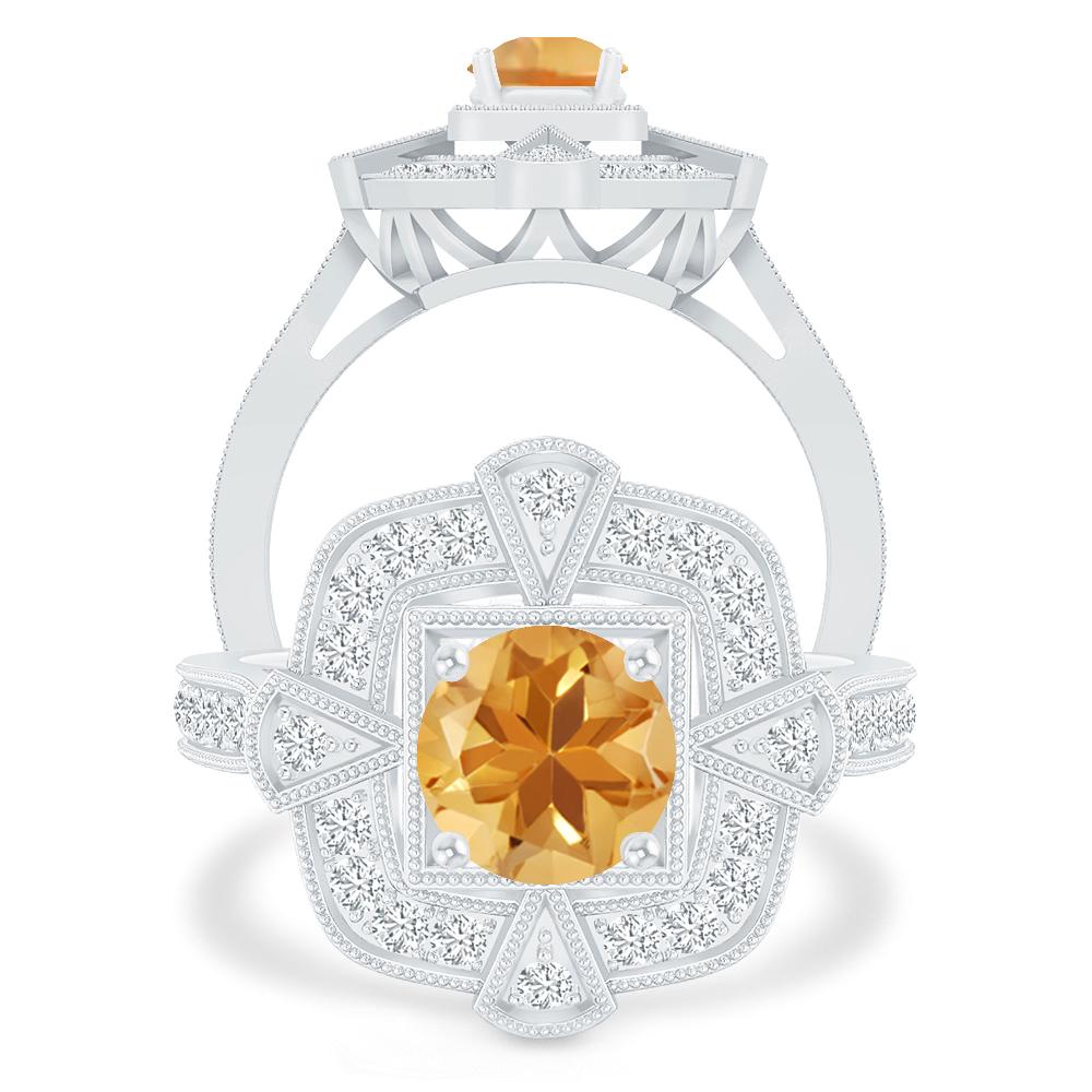 White Gold - Citrine