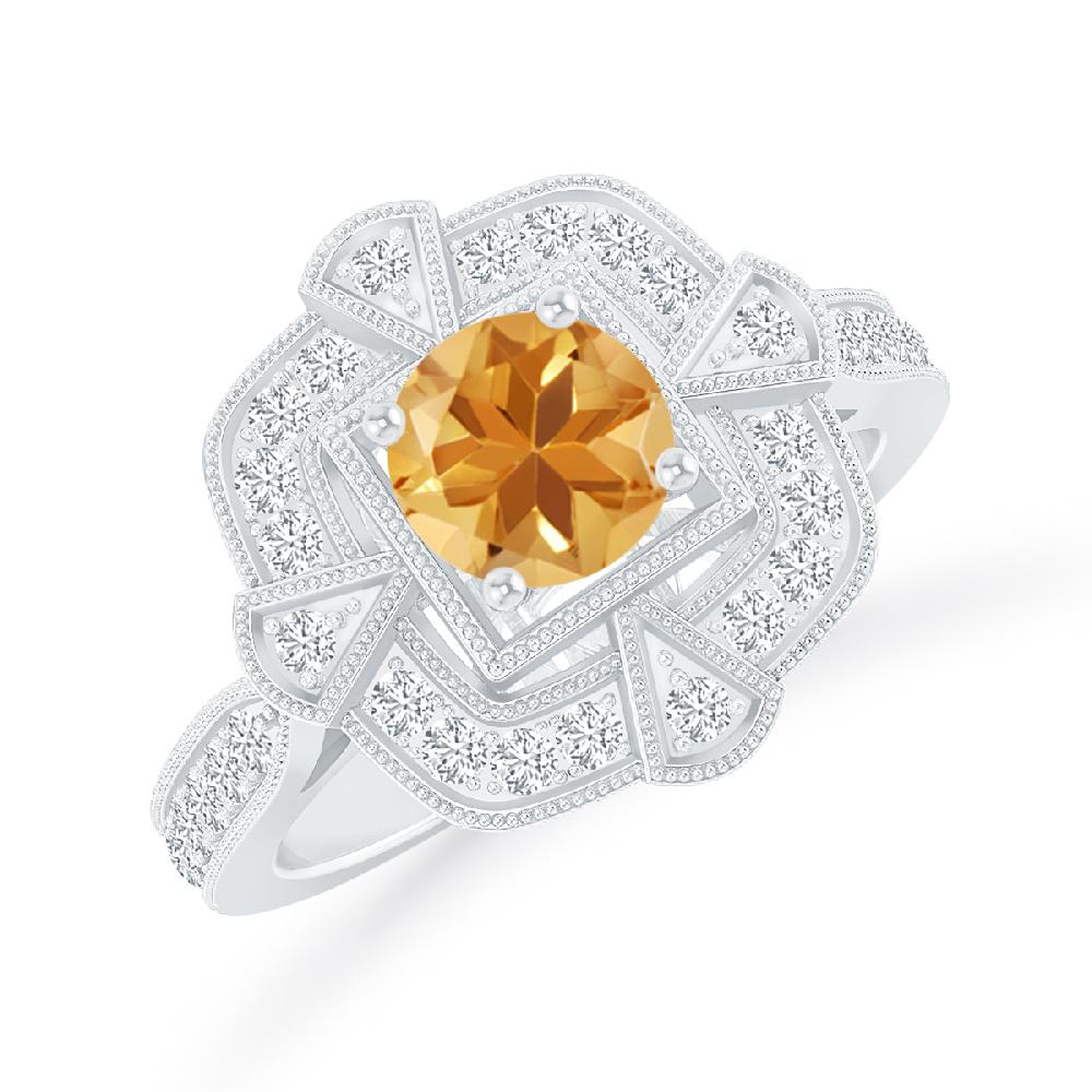 White Gold - Citrine