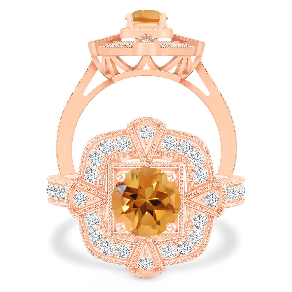 Rose Gold - Citrine