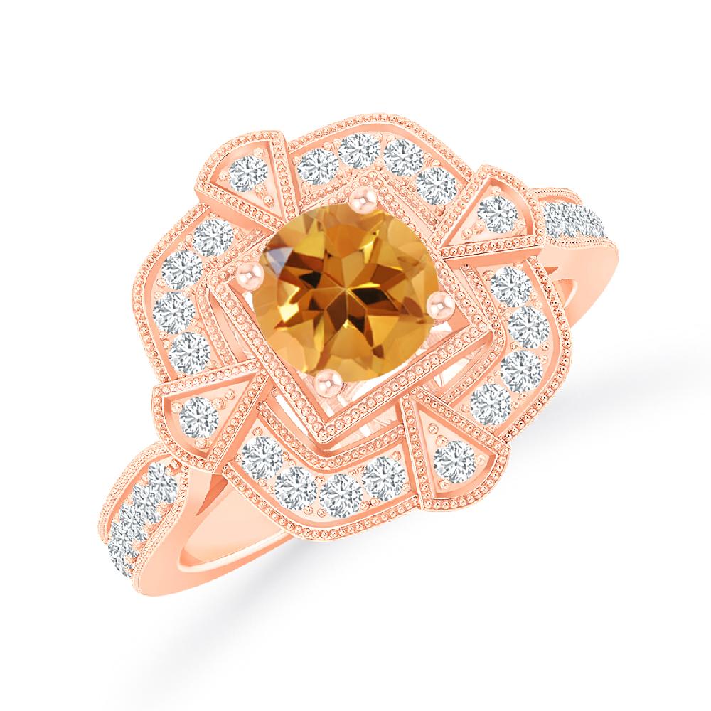 Rose Gold - Citrine