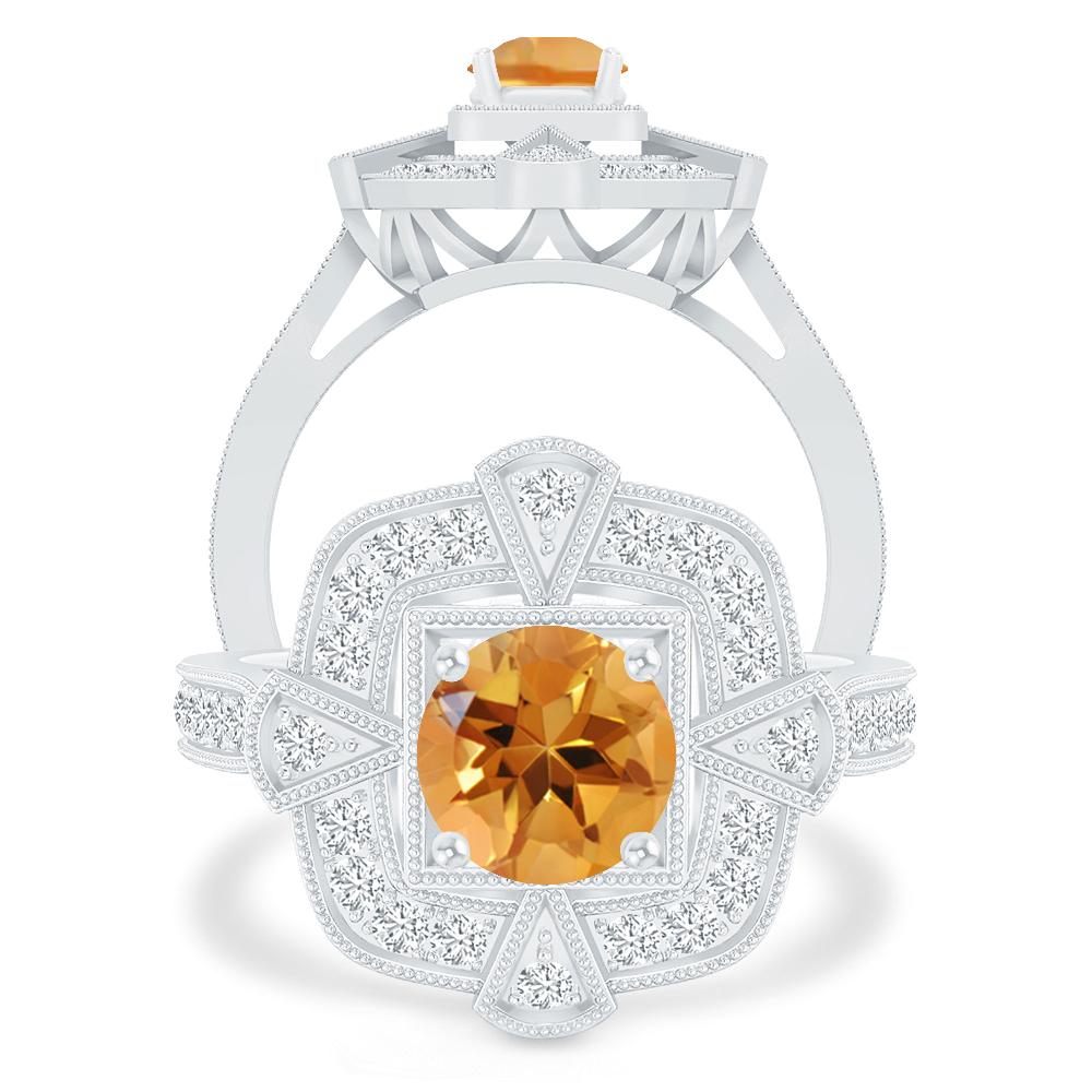 White Gold - Citrine