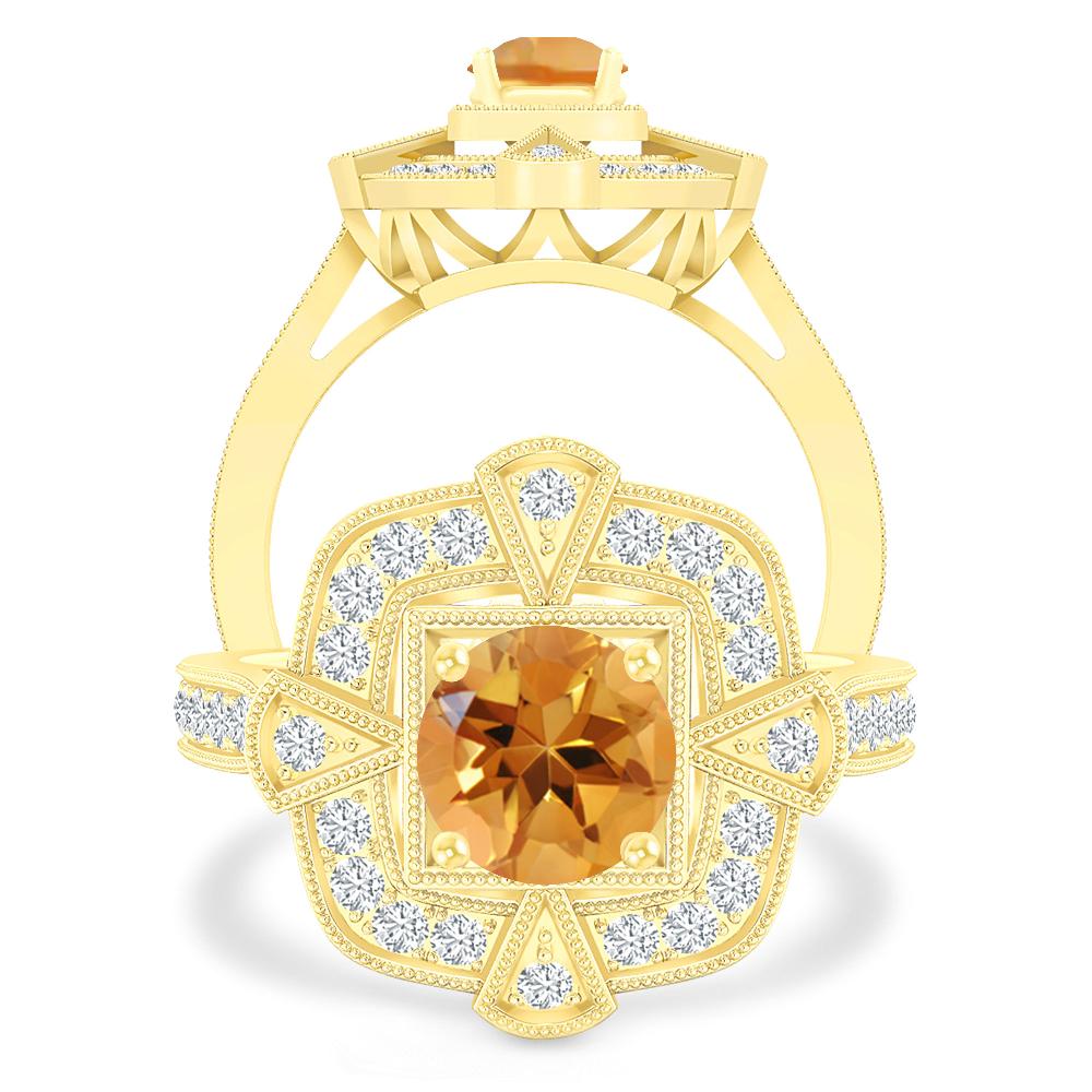 Yellow Gold - Citrine