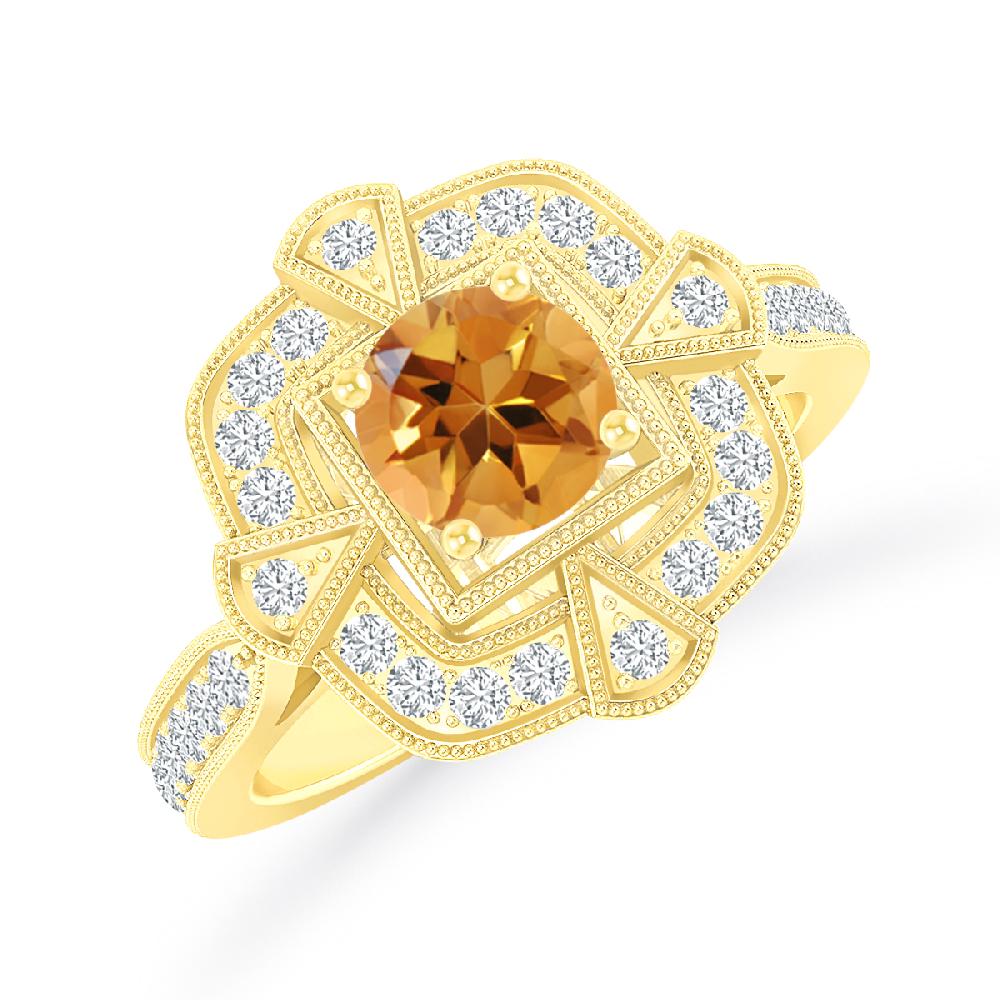 Yellow Gold - Citrine