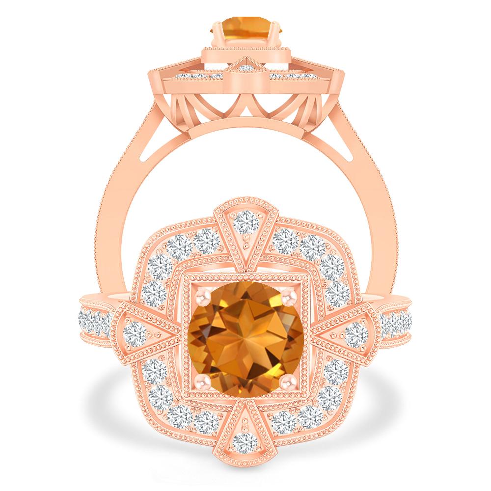 Rose Gold - Citrine