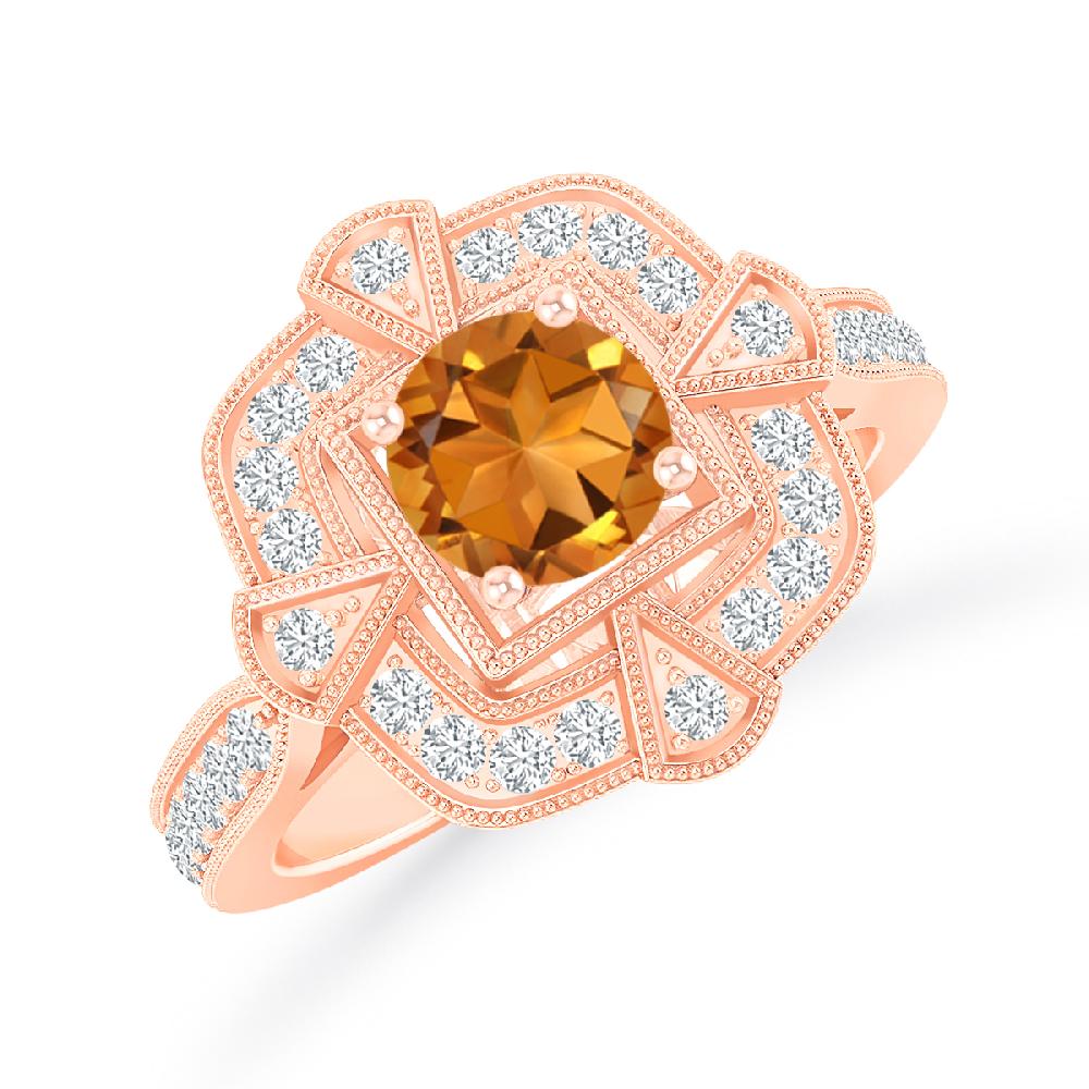 Rose Gold - Citrine