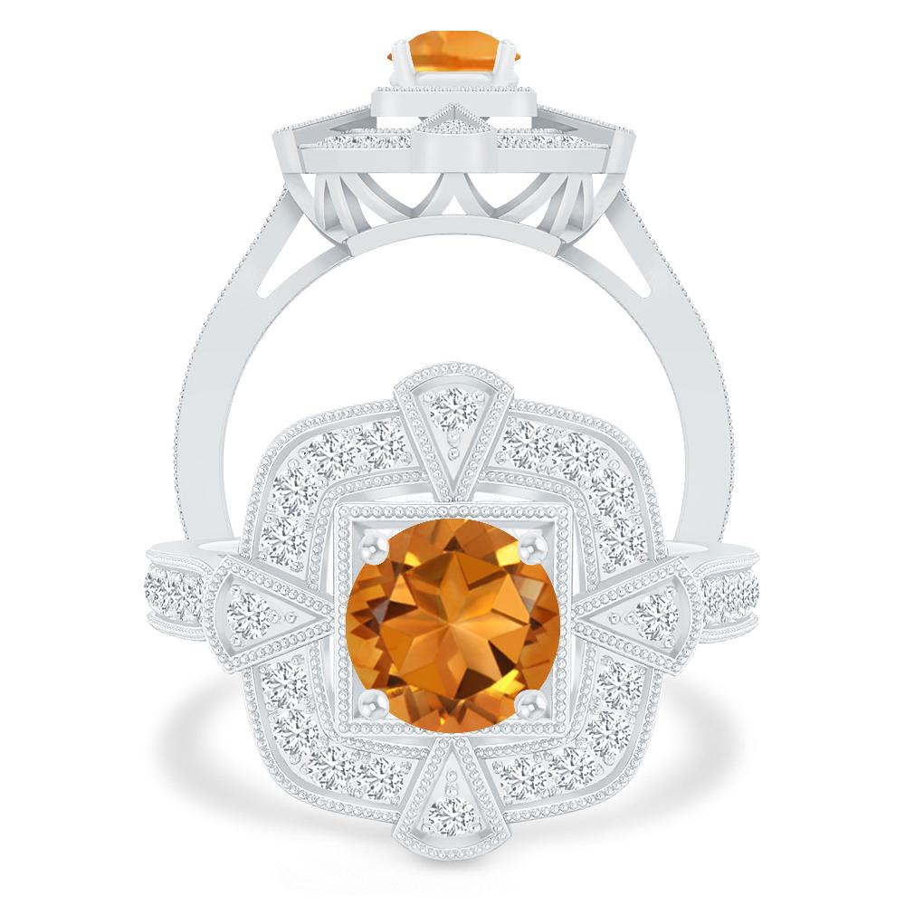 White Gold - Citrine