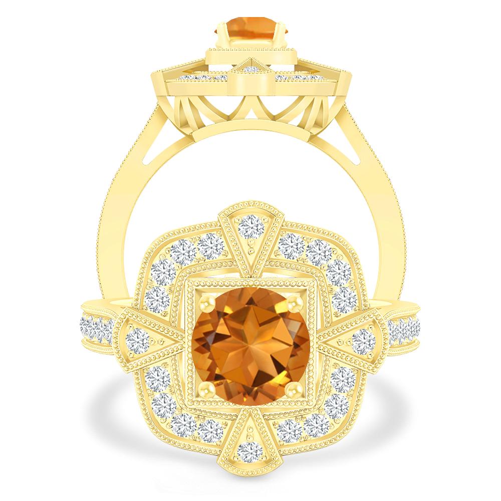 Yellow Gold - Citrine