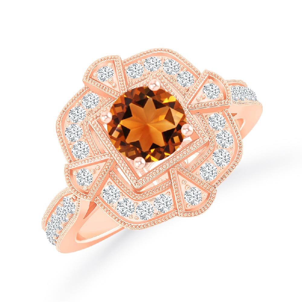 Rose Gold - Citrine