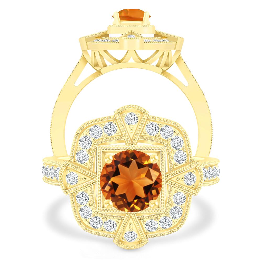 Yellow Gold - Citrine