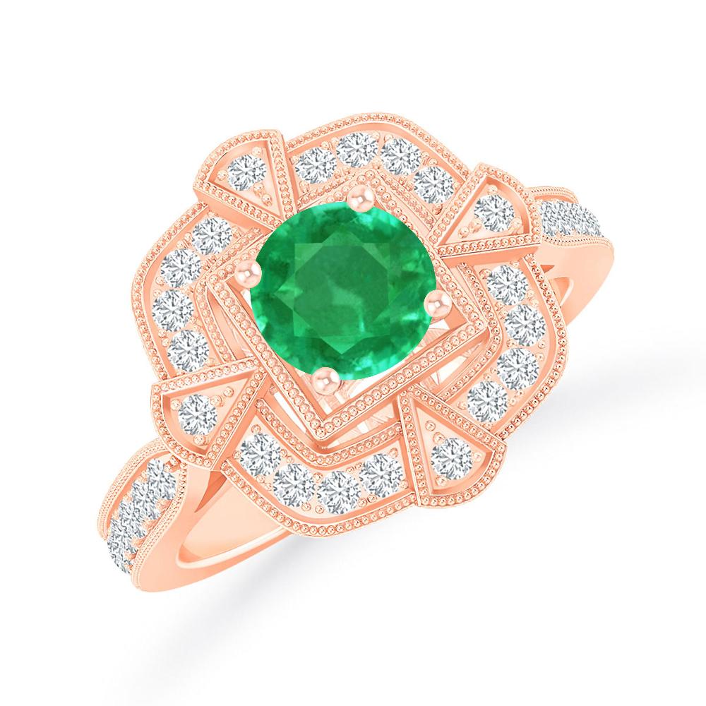 Rose Gold - Emerald