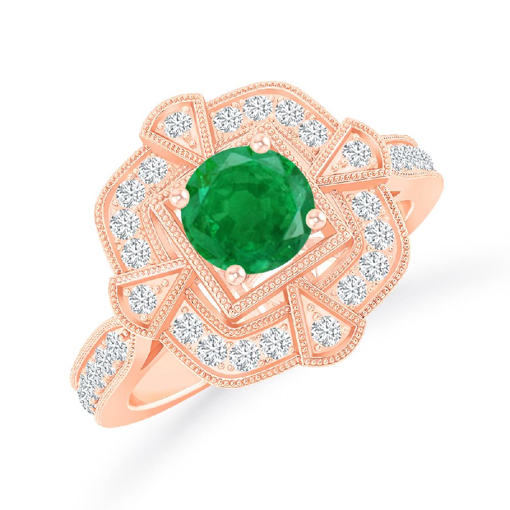 Rose Gold - Emerald