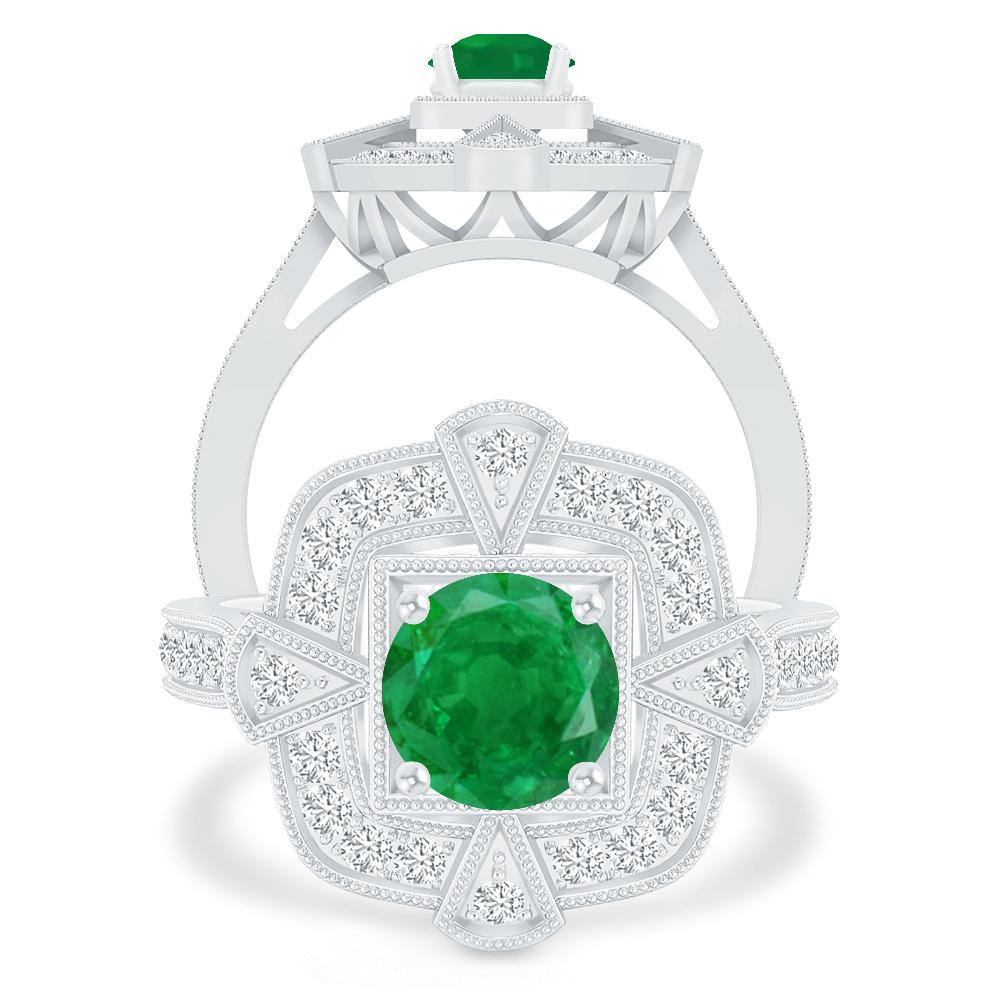 White Gold - Emerald