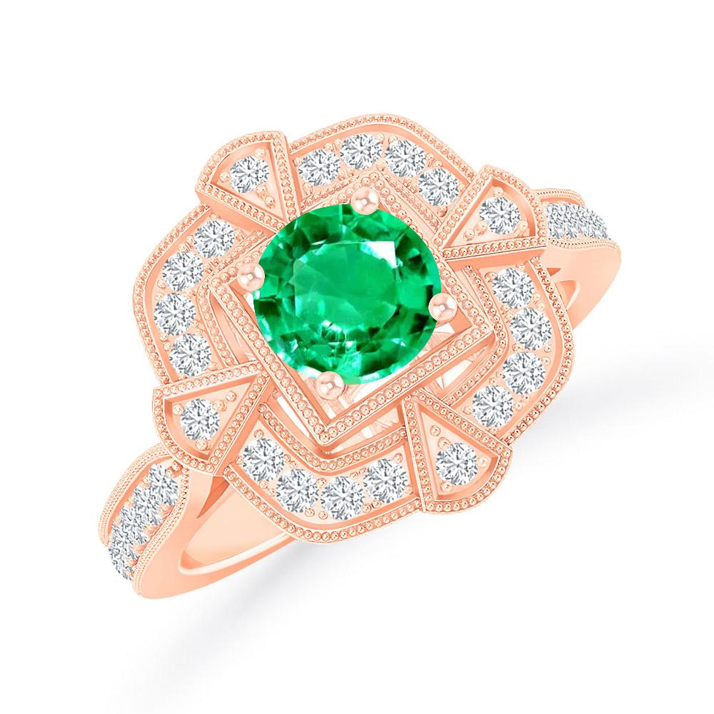 Rose Gold - Emerald