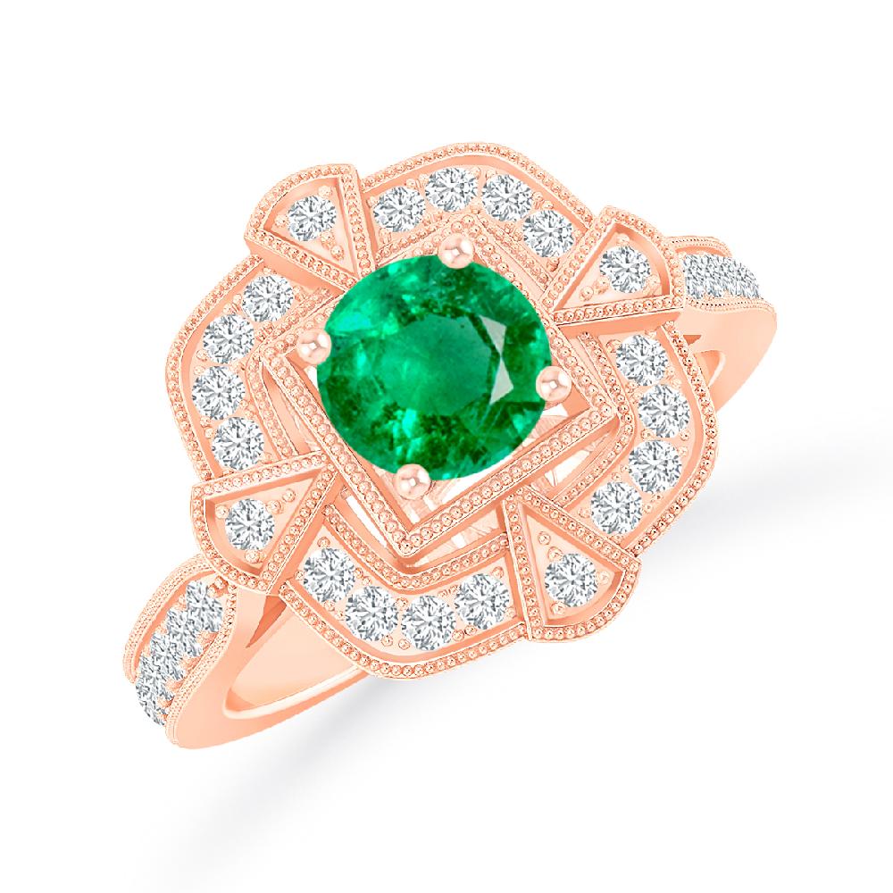 Rose Gold - Emerald