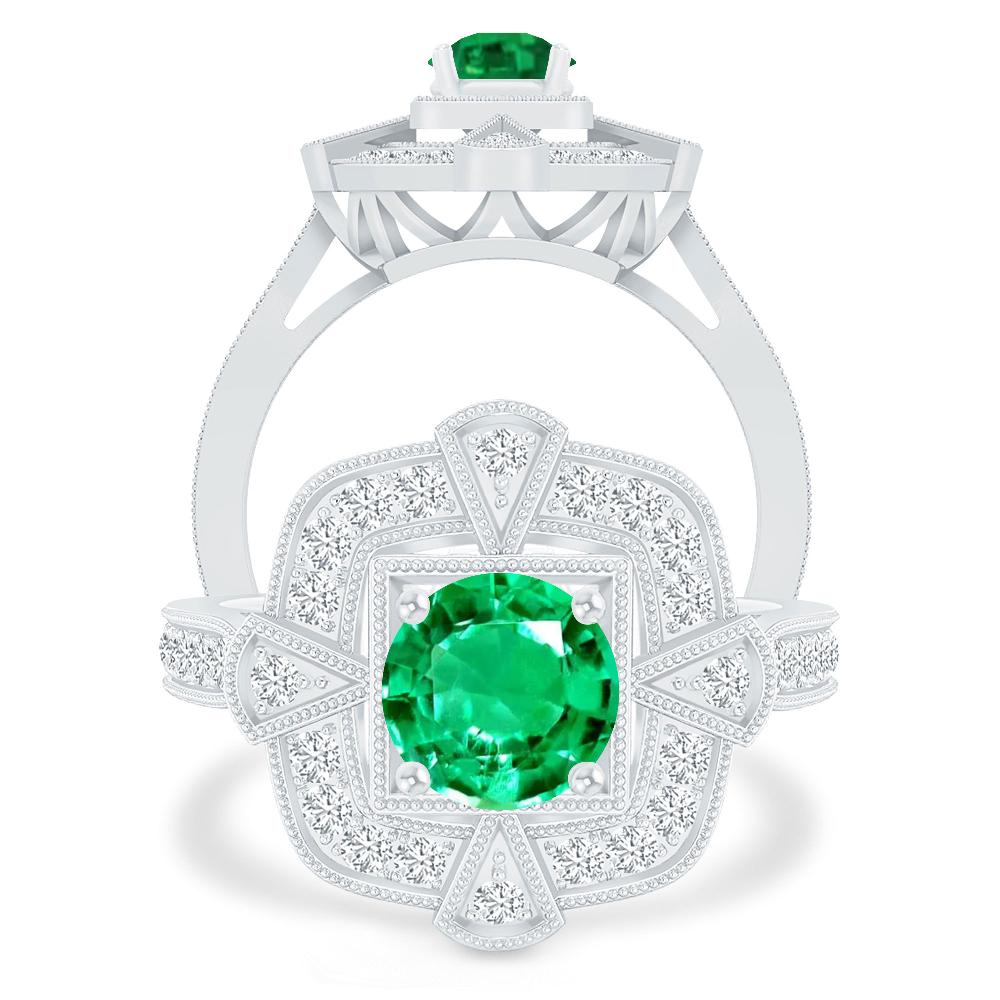 White Gold - Emerald