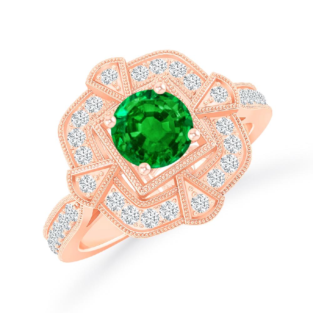 Rose Gold - Emerald