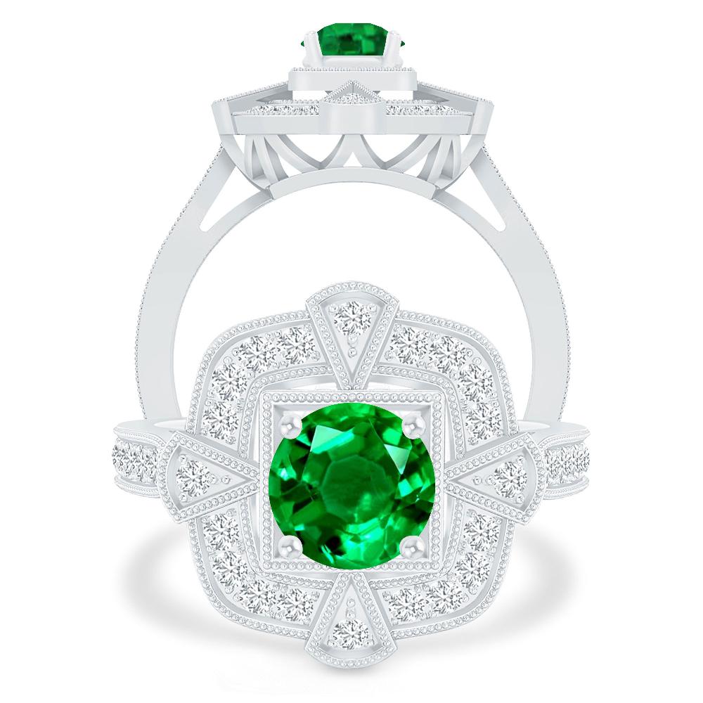 White Gold - Emerald