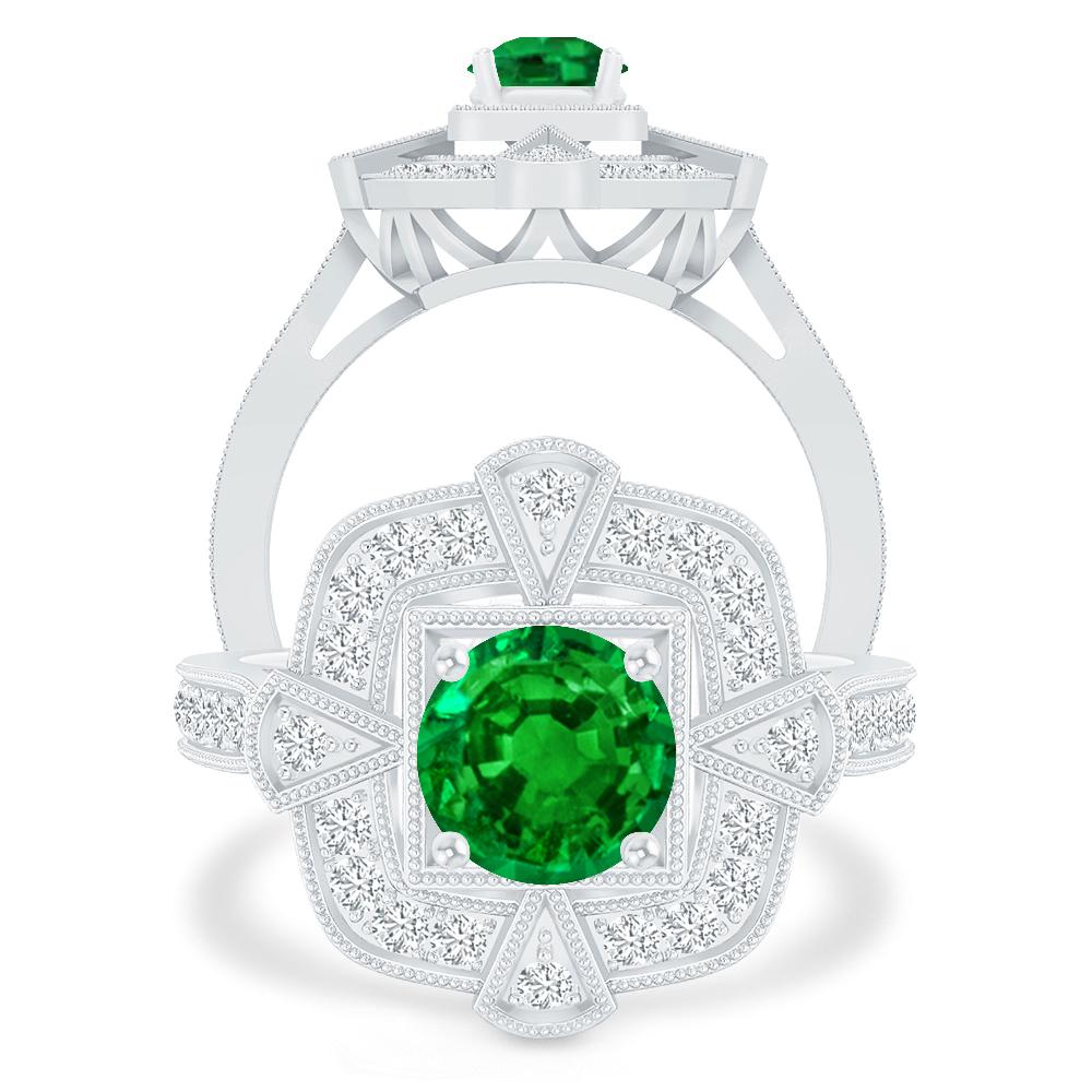 White Gold - Emerald