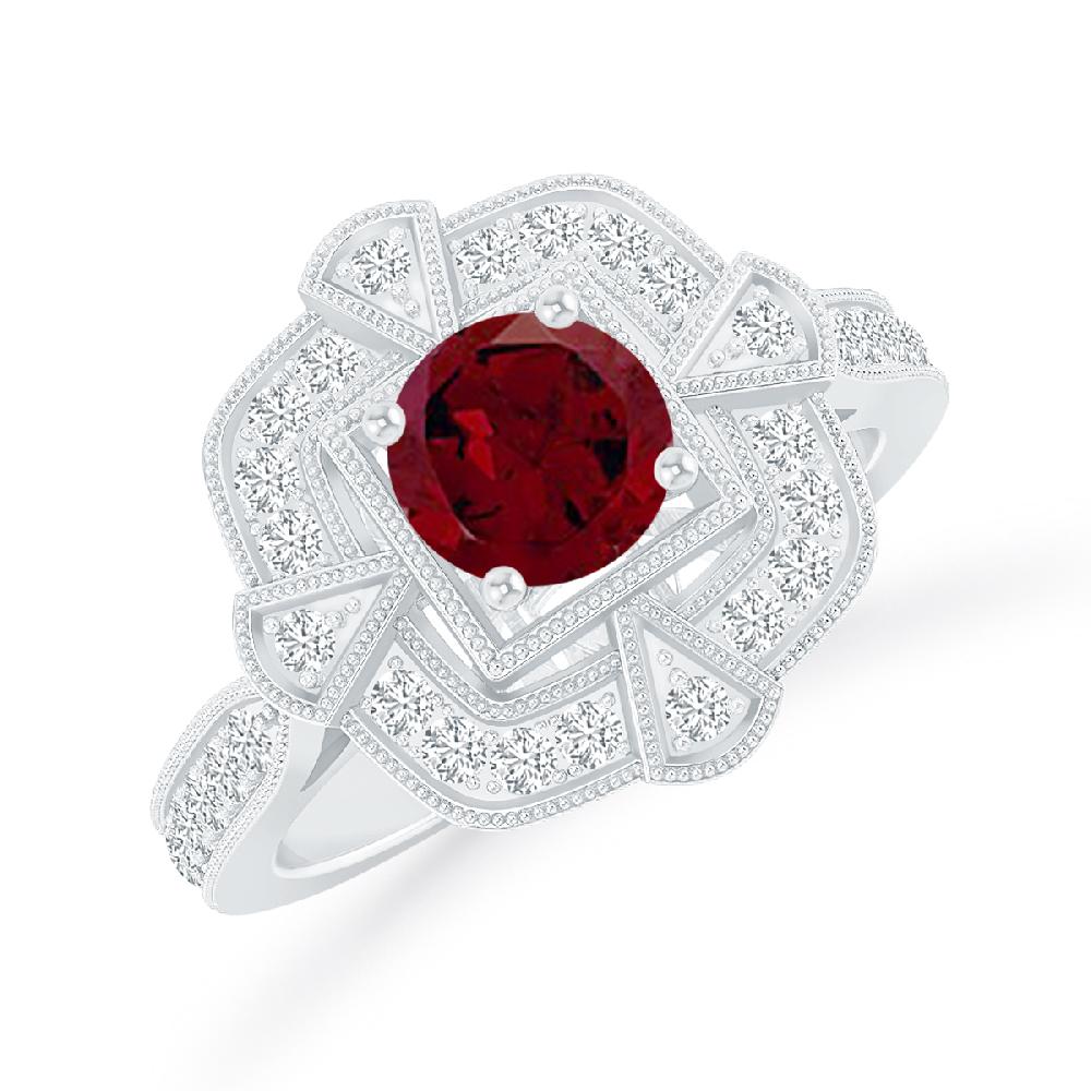 White Gold - Garnet