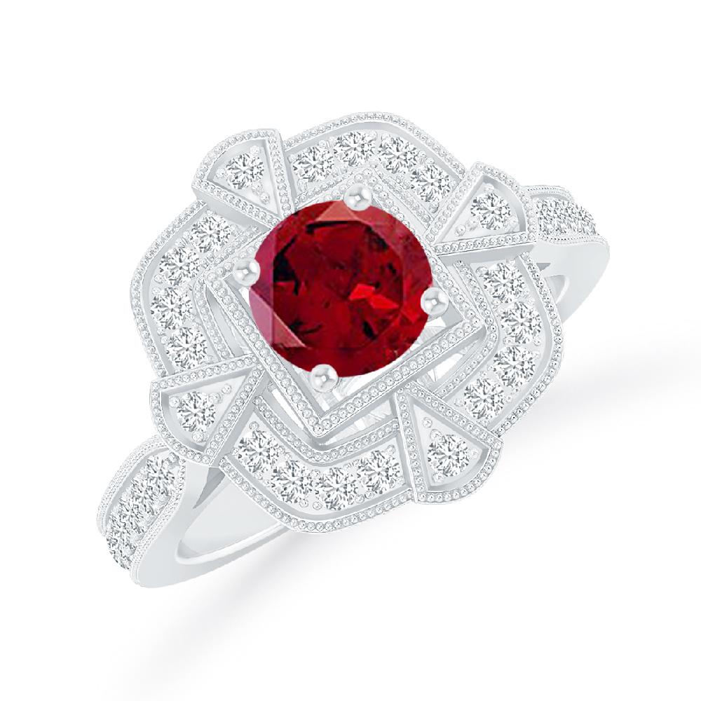 White Gold - Garnet