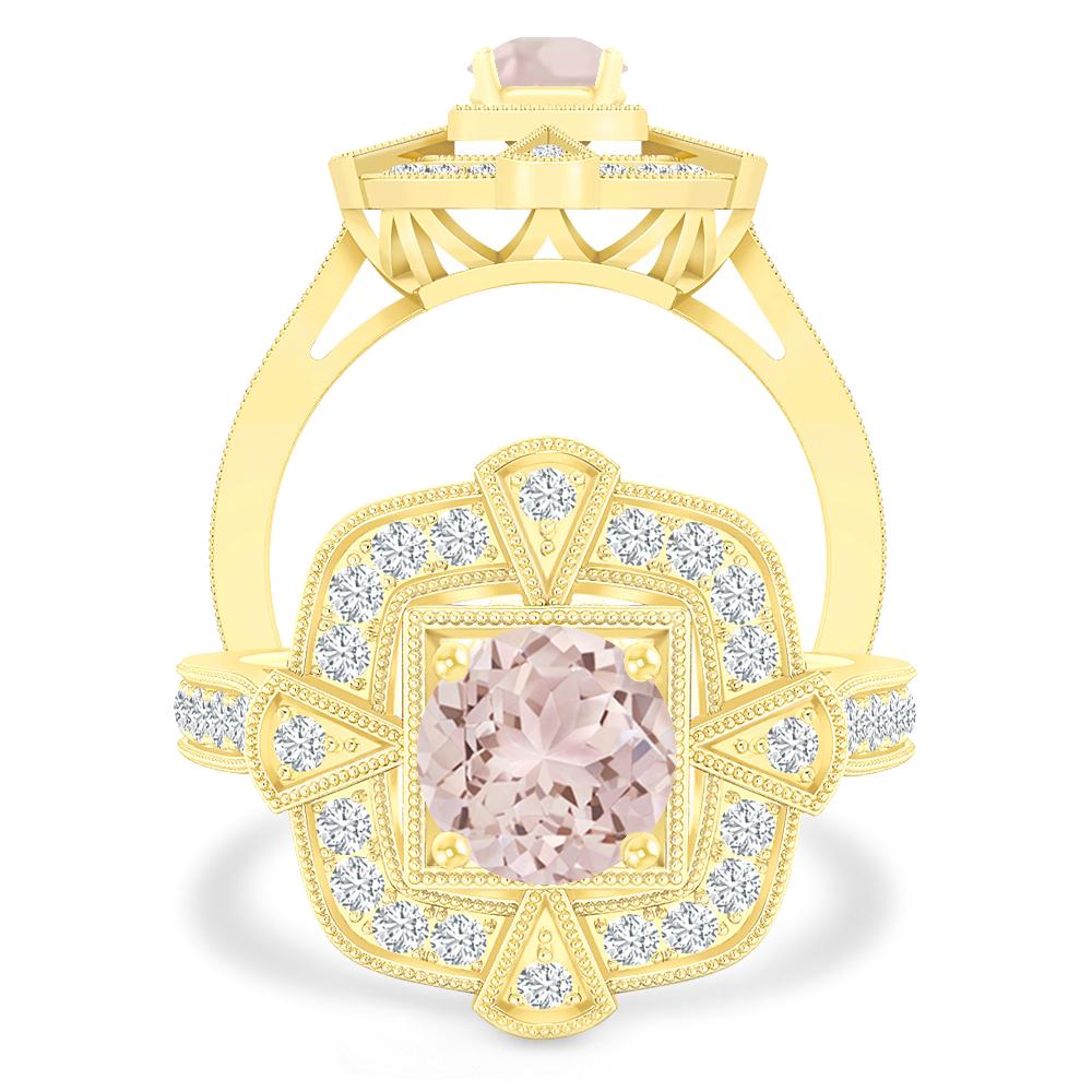 Yellow Gold - Morganite