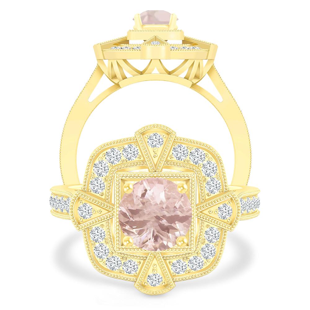 Yellow Gold - Morganite