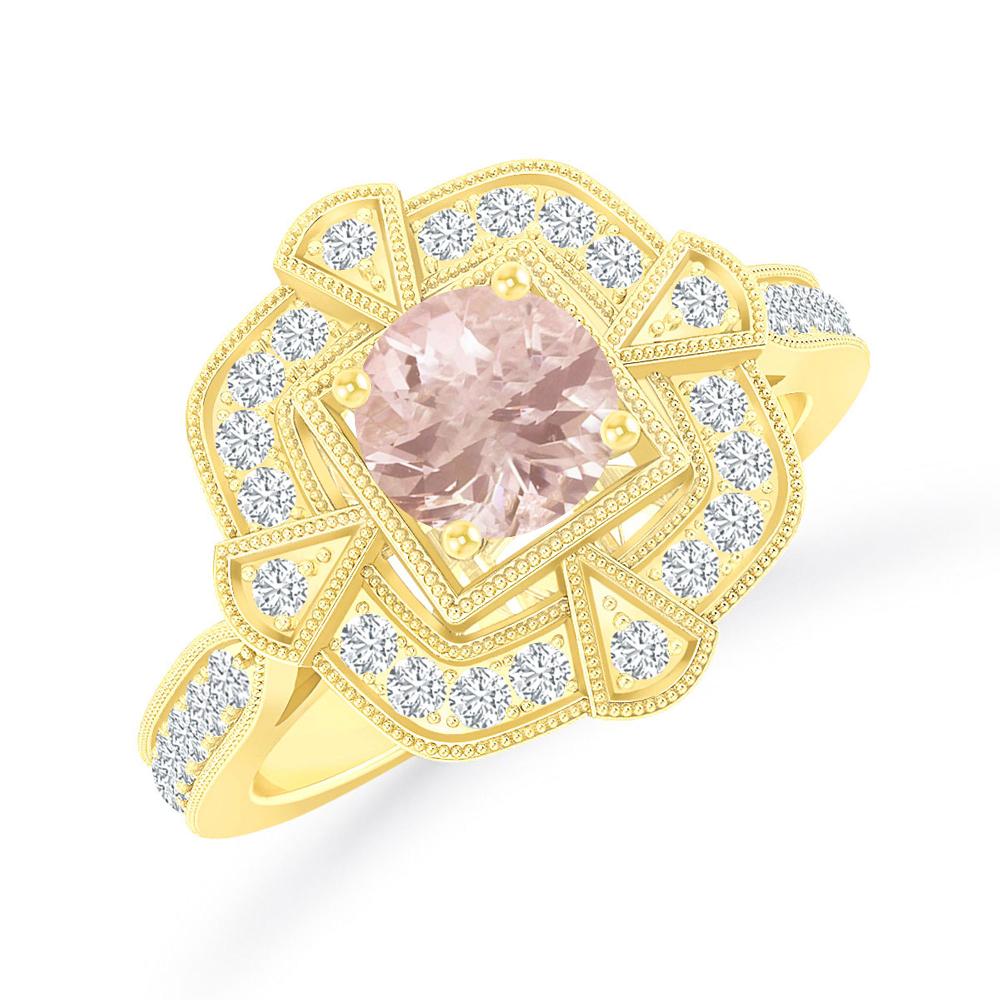 Yellow Gold - Morganite