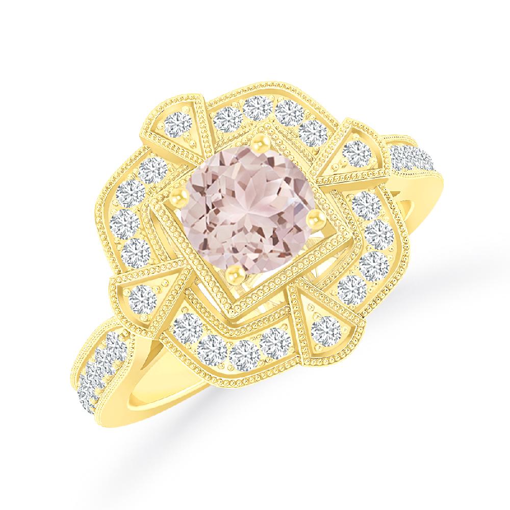 Yellow Gold - Morganite