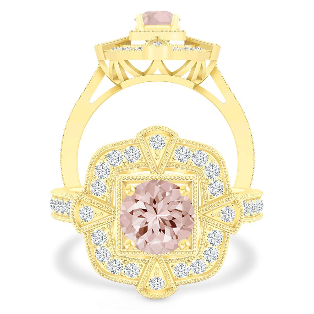 Yellow Gold - Morganite