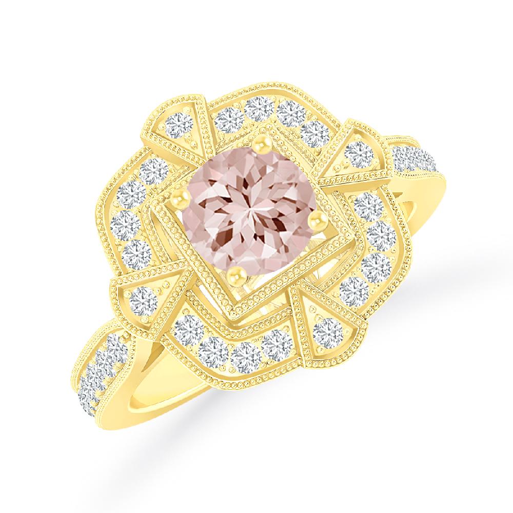 Yellow Gold - Morganite