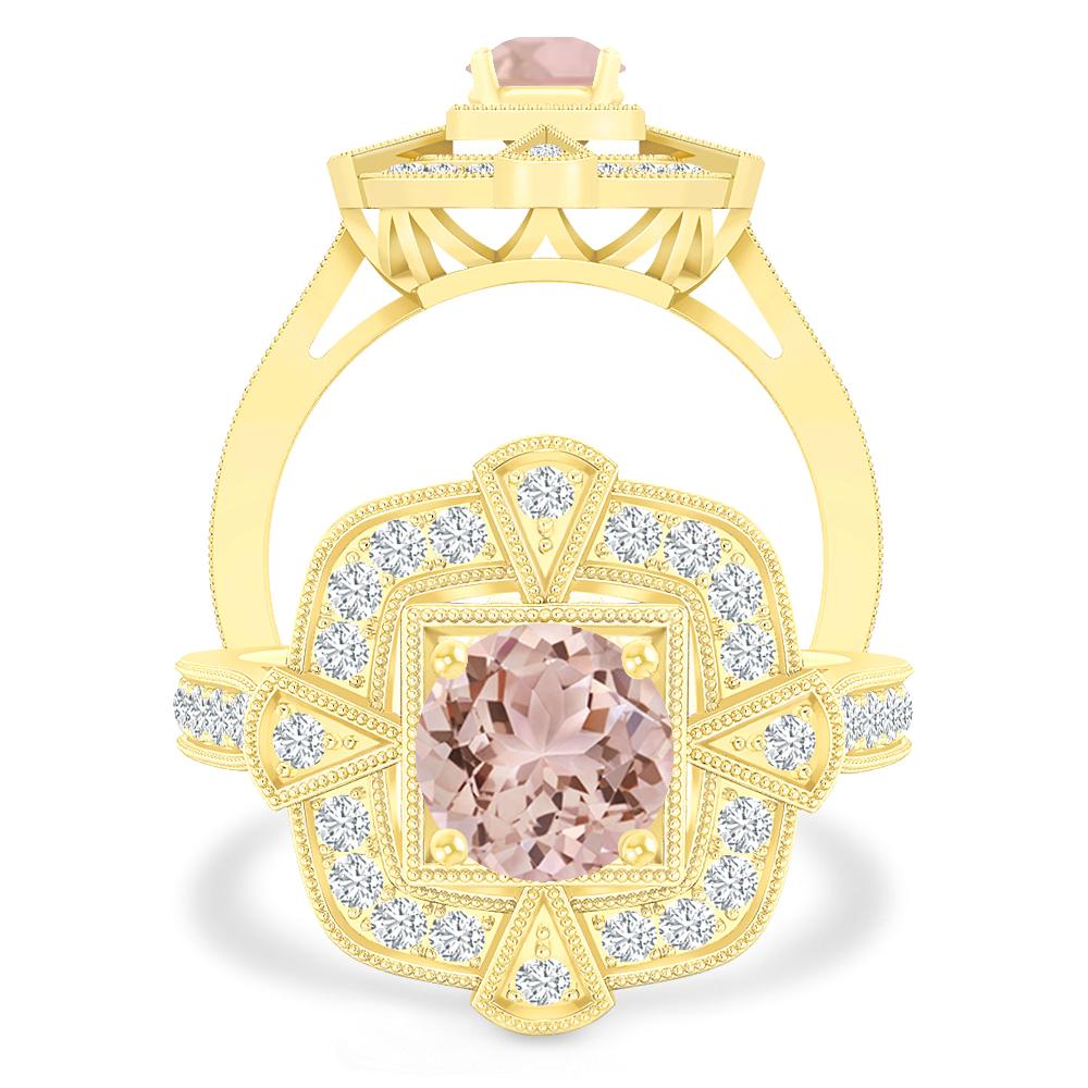 Yellow Gold - Morganite