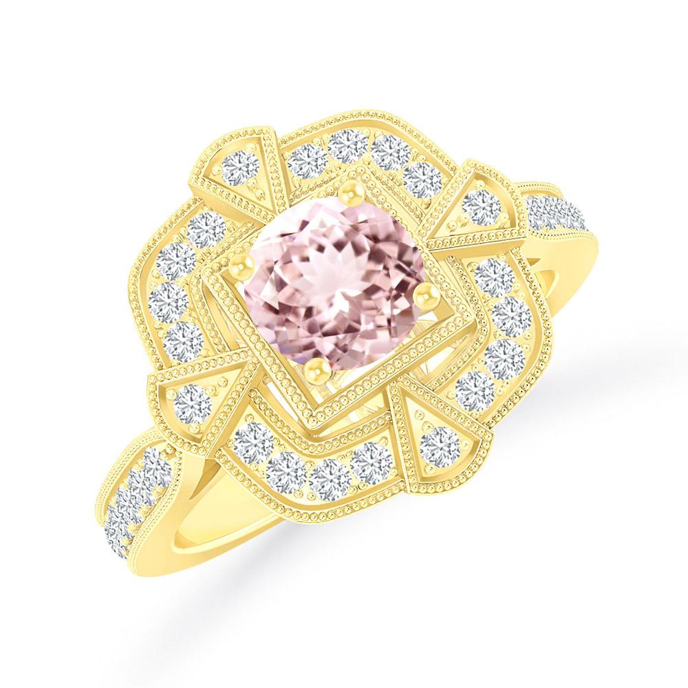 Yellow Gold - Morganite