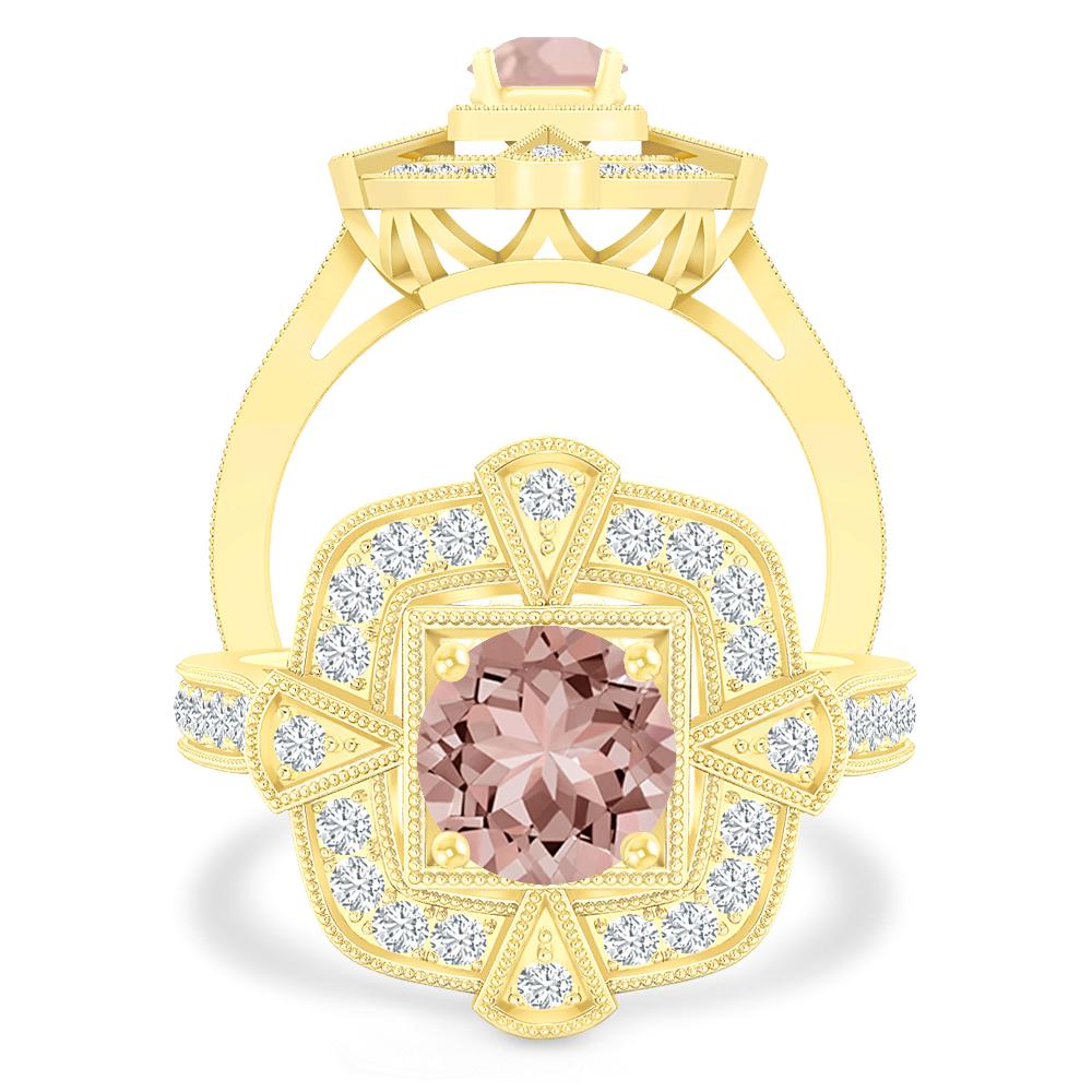 Yellow Gold - Morganite