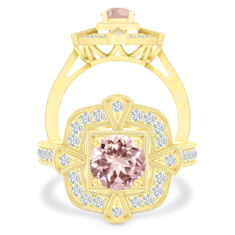 Yellow Gold - Morganite