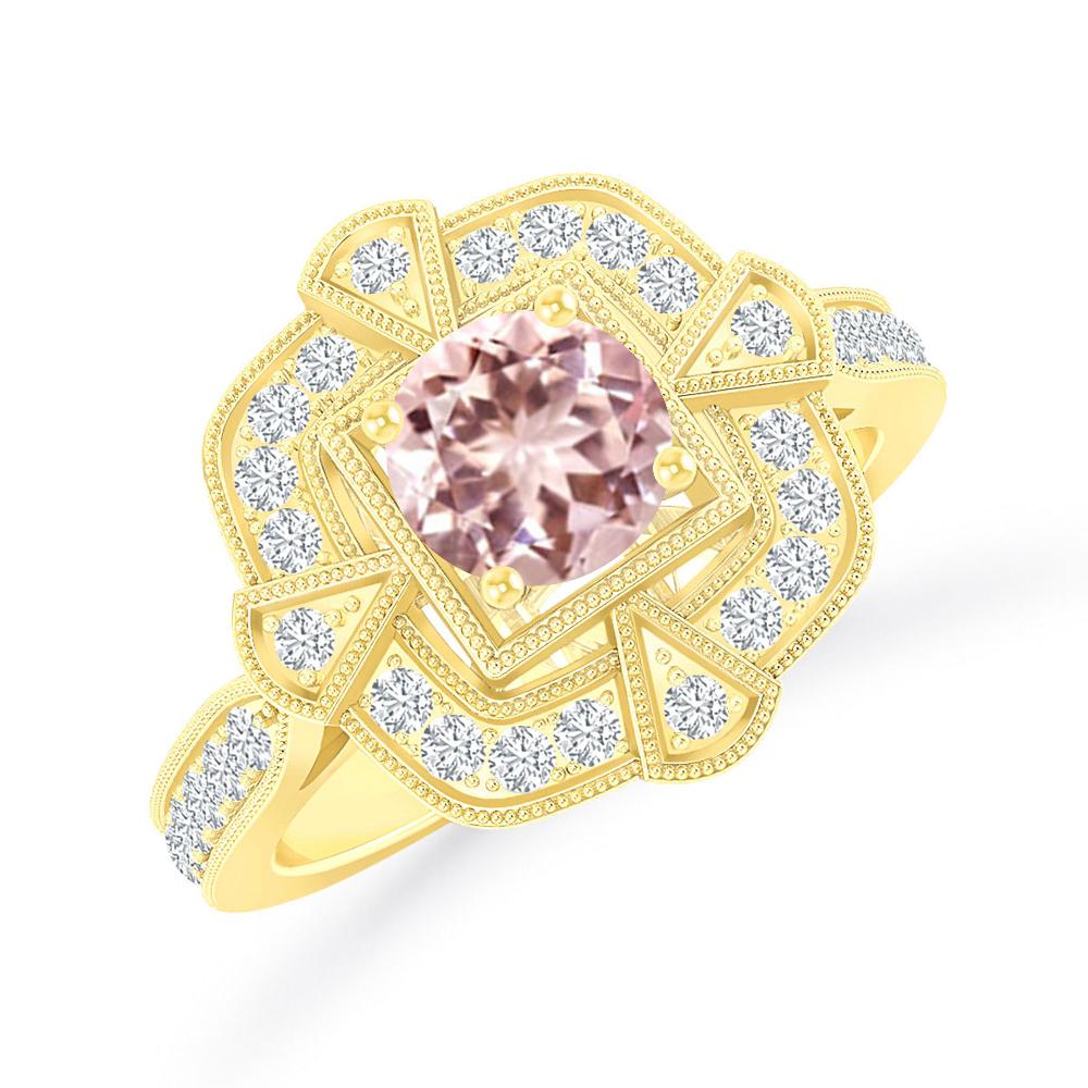 Yellow Gold - Morganite