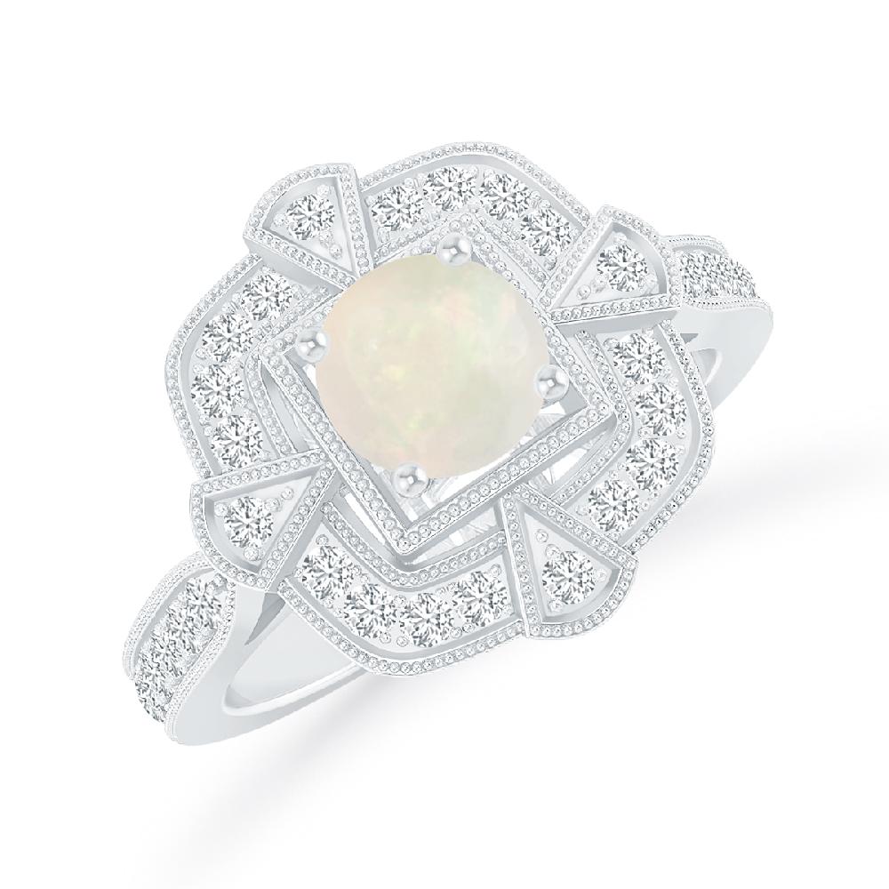 White Gold - Opal