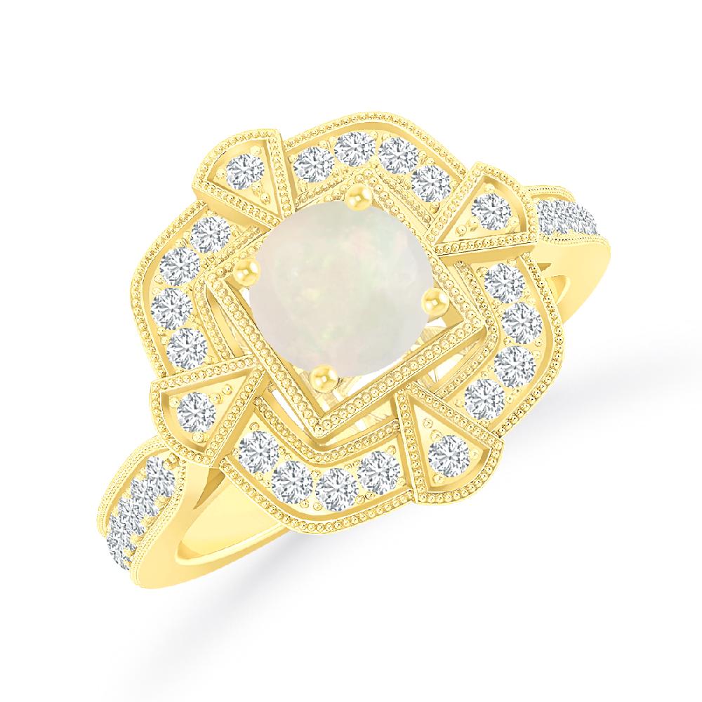 Yellow Gold - Opal