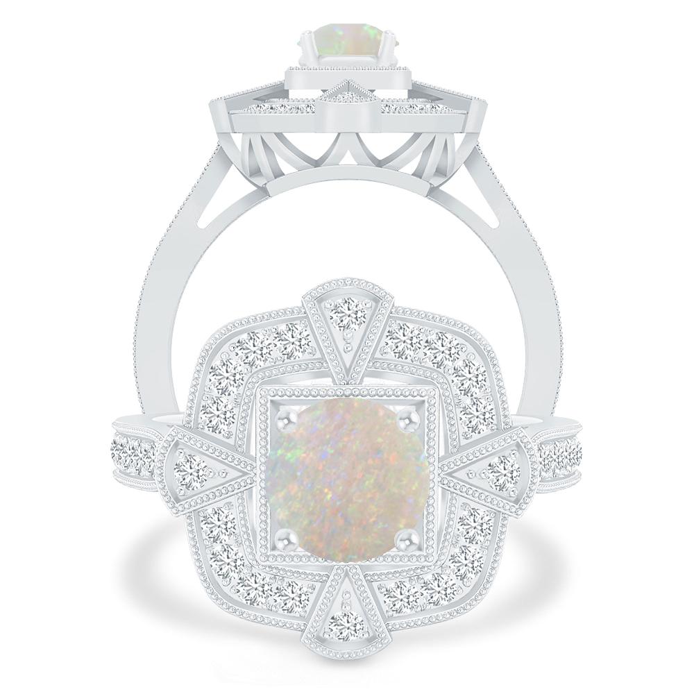 White Gold - Opal