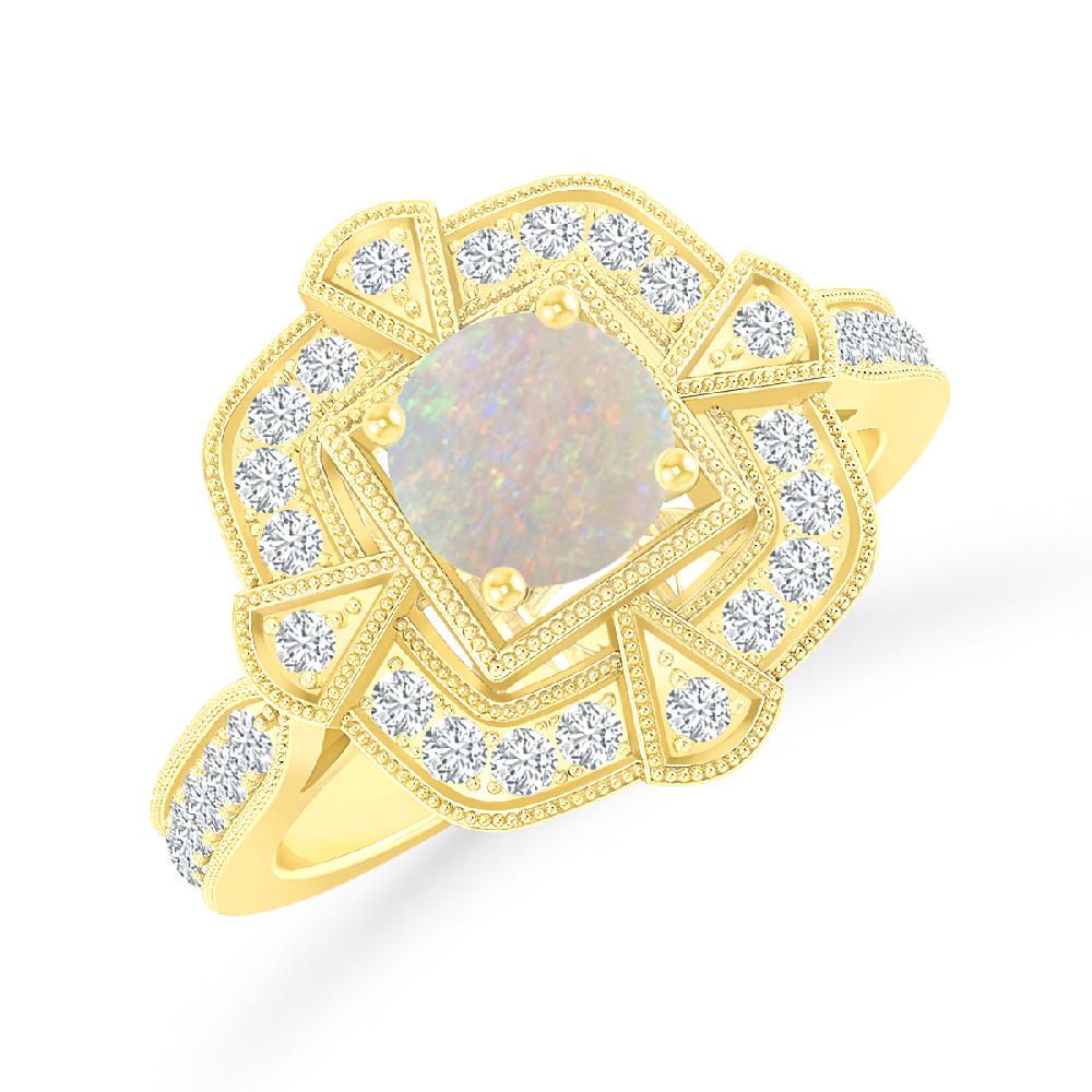 Yellow Gold - Opal