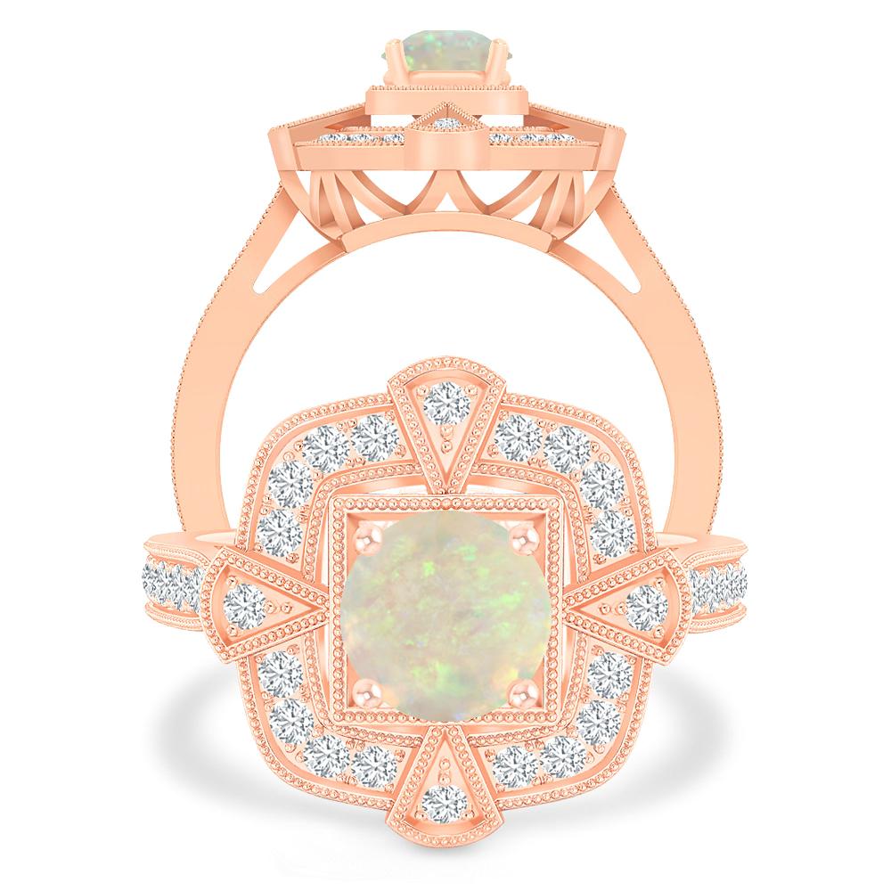 Rose Gold - Opal