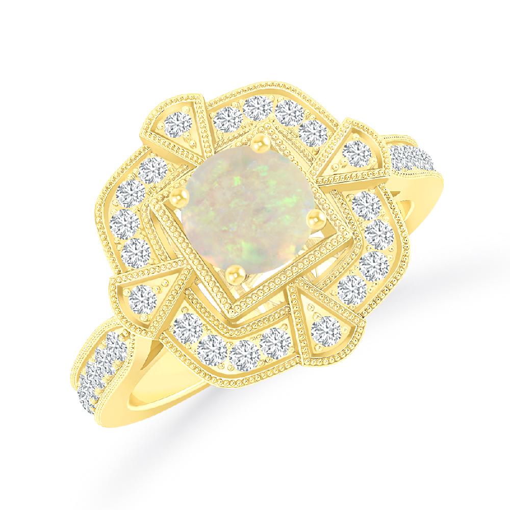 Yellow Gold - Opal