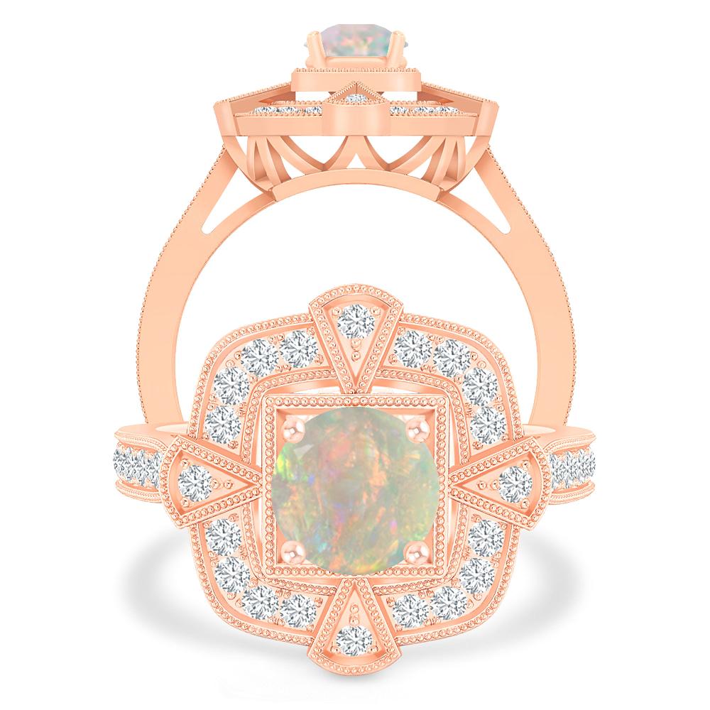 Rose Gold - Opal