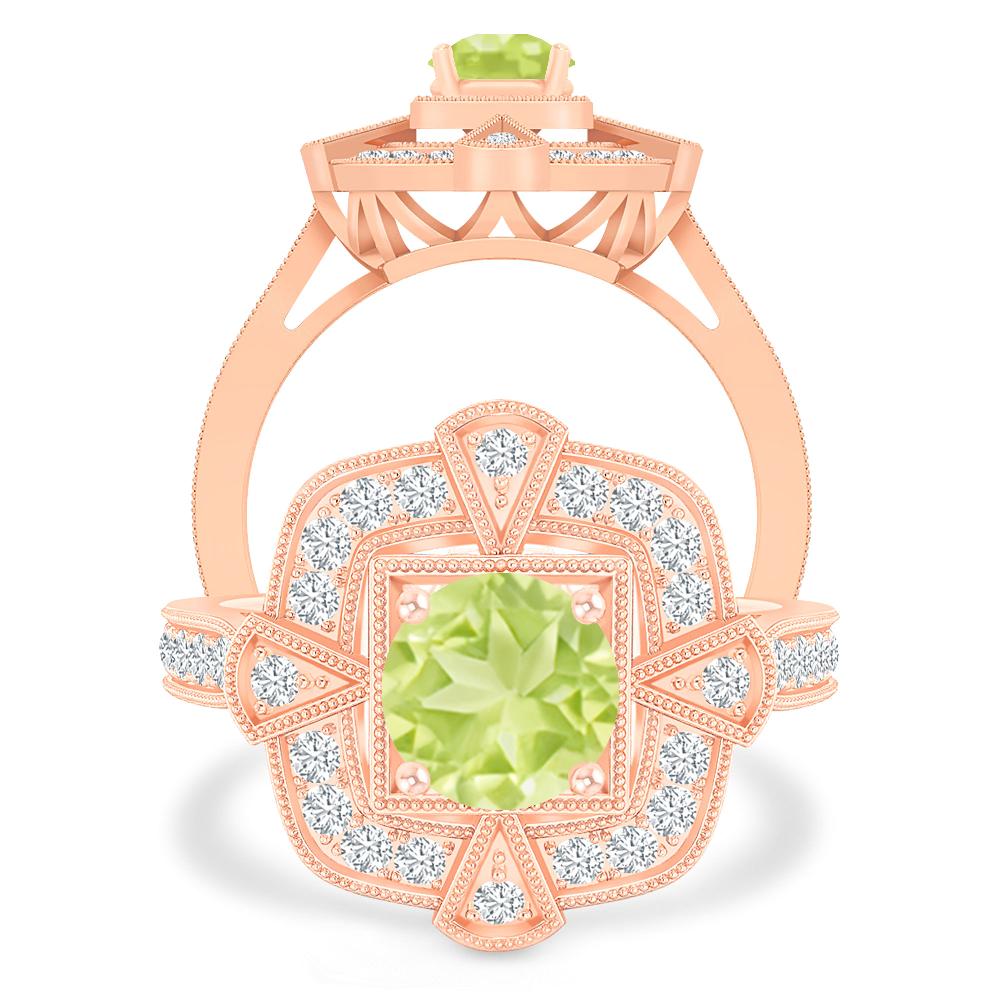 Rose Gold - Peridot